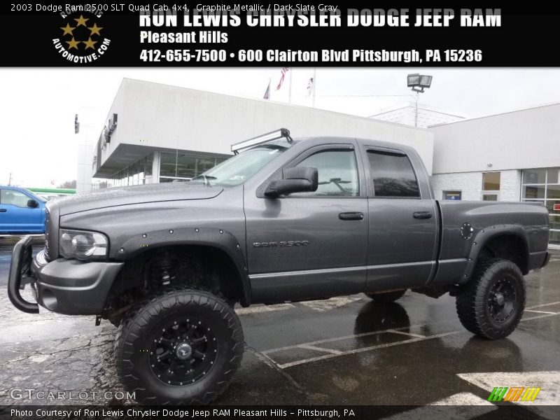 Graphite Metallic / Dark Slate Gray 2003 Dodge Ram 2500 SLT Quad Cab 4x4