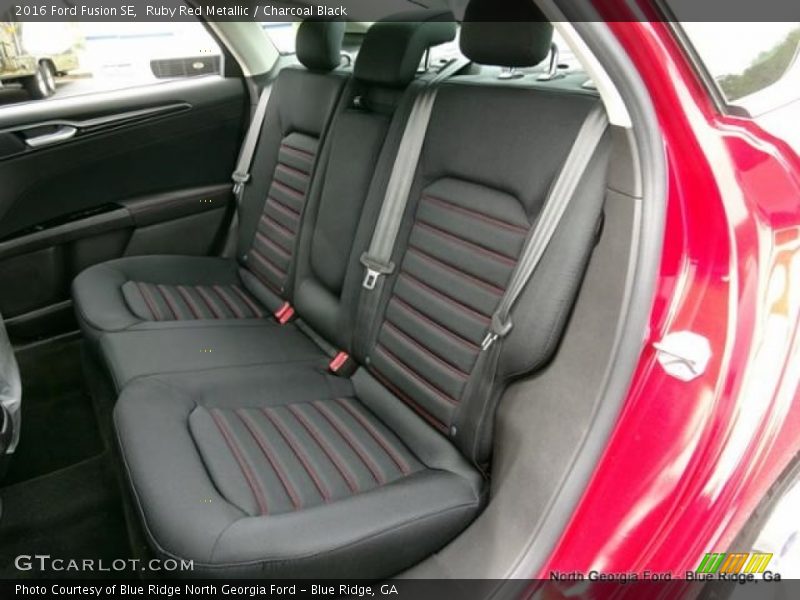 Ruby Red Metallic / Charcoal Black 2016 Ford Fusion SE
