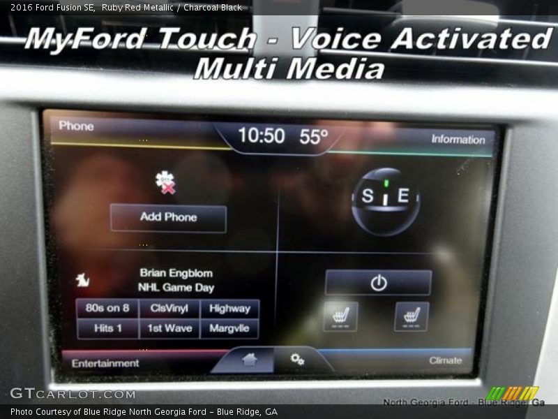 Ruby Red Metallic / Charcoal Black 2016 Ford Fusion SE