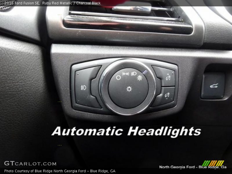 Ruby Red Metallic / Charcoal Black 2016 Ford Fusion SE