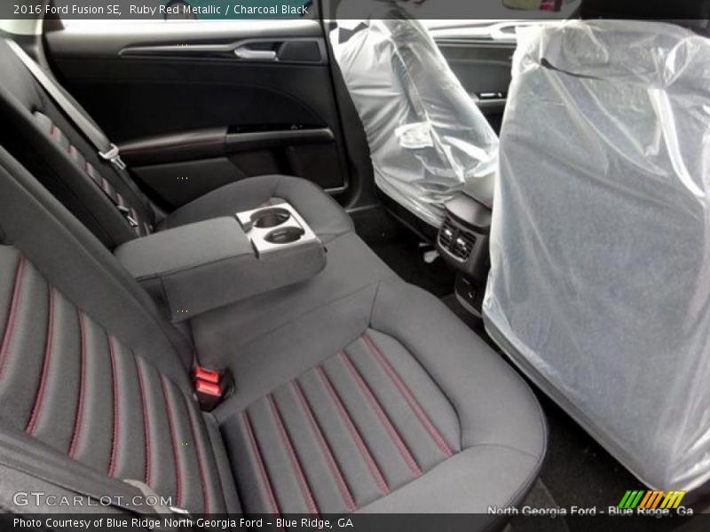 Ruby Red Metallic / Charcoal Black 2016 Ford Fusion SE