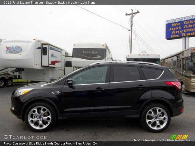 Shadow Black / Medium Light Stone 2016 Ford Escape Titanium