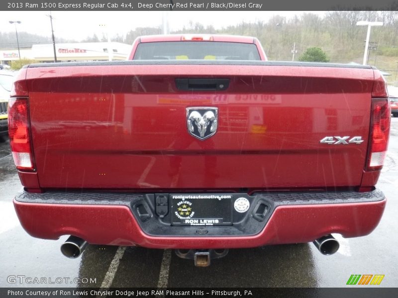 Deep Cherry Red Pearl / Black/Diesel Gray 2013 Ram 1500 Express Regular Cab 4x4