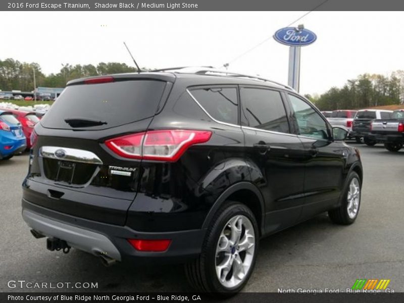 Shadow Black / Medium Light Stone 2016 Ford Escape Titanium