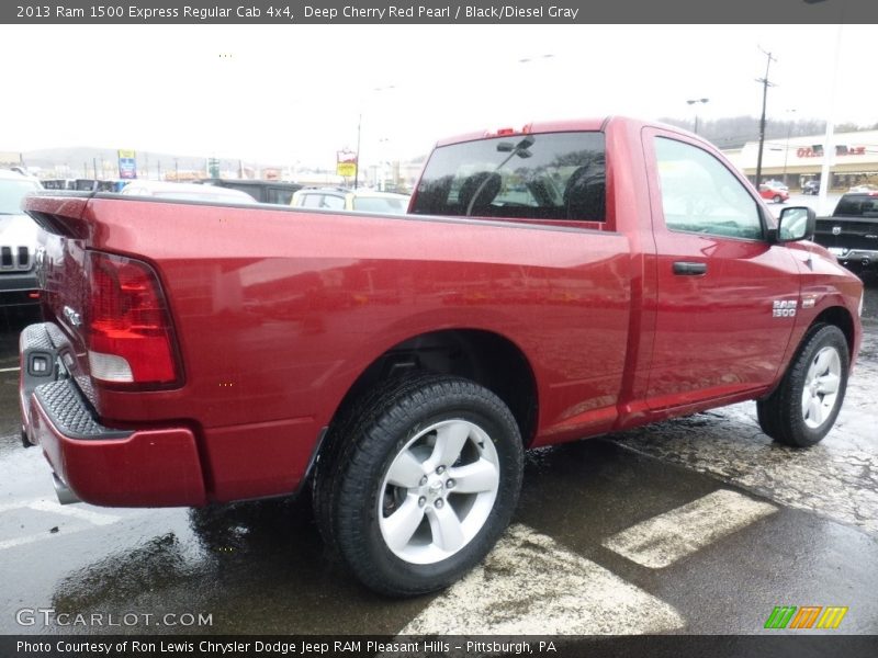 Deep Cherry Red Pearl / Black/Diesel Gray 2013 Ram 1500 Express Regular Cab 4x4