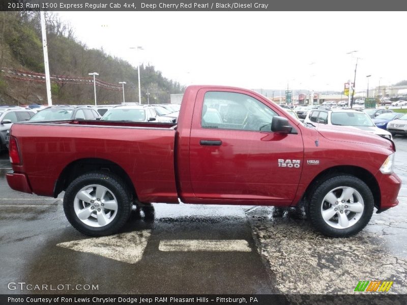 Deep Cherry Red Pearl / Black/Diesel Gray 2013 Ram 1500 Express Regular Cab 4x4