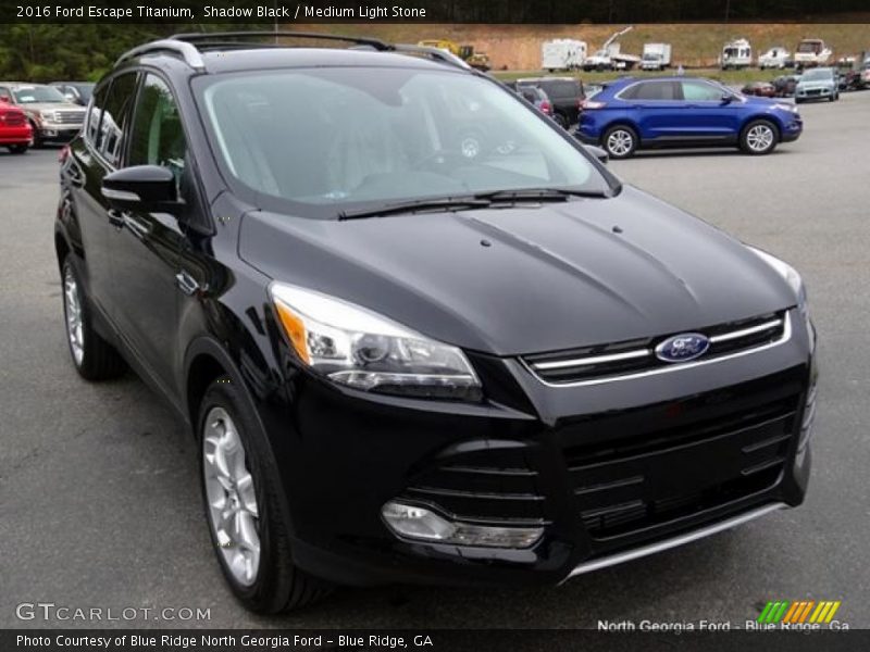 Shadow Black / Medium Light Stone 2016 Ford Escape Titanium