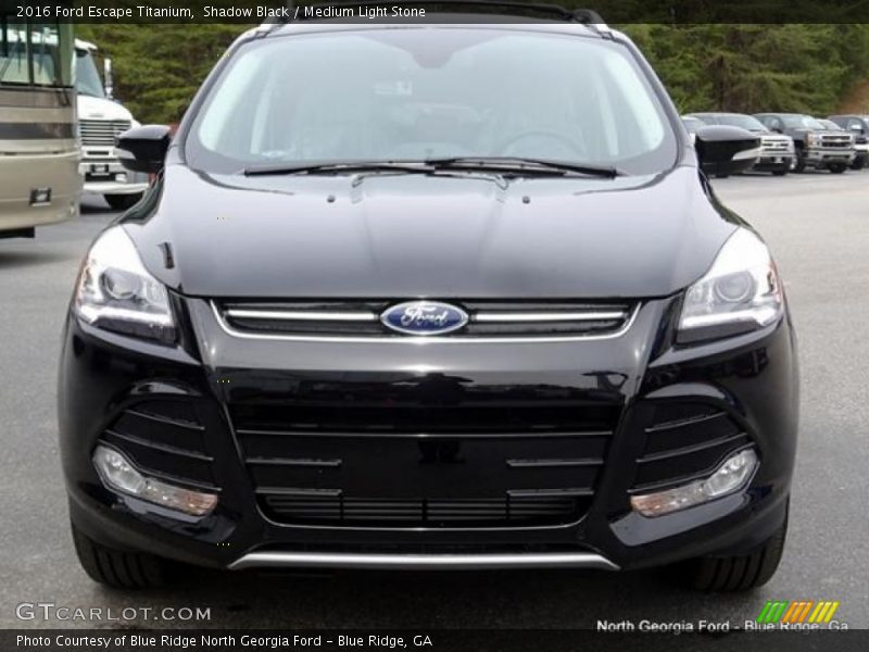 Shadow Black / Medium Light Stone 2016 Ford Escape Titanium