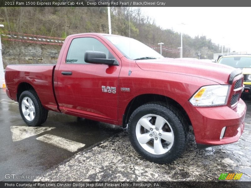 Deep Cherry Red Pearl / Black/Diesel Gray 2013 Ram 1500 Express Regular Cab 4x4