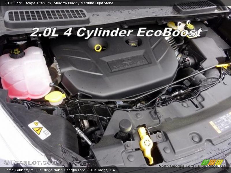Shadow Black / Medium Light Stone 2016 Ford Escape Titanium