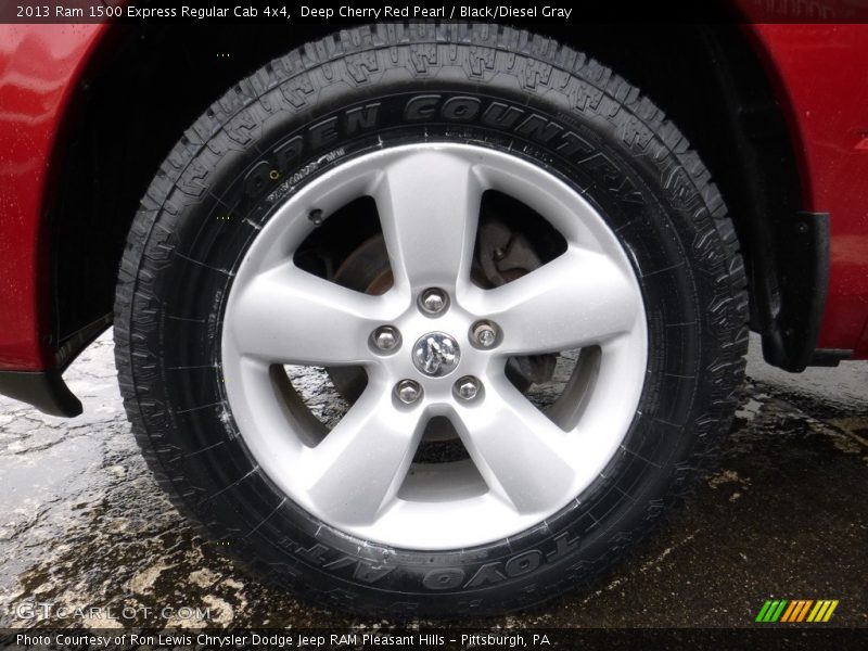 Deep Cherry Red Pearl / Black/Diesel Gray 2013 Ram 1500 Express Regular Cab 4x4