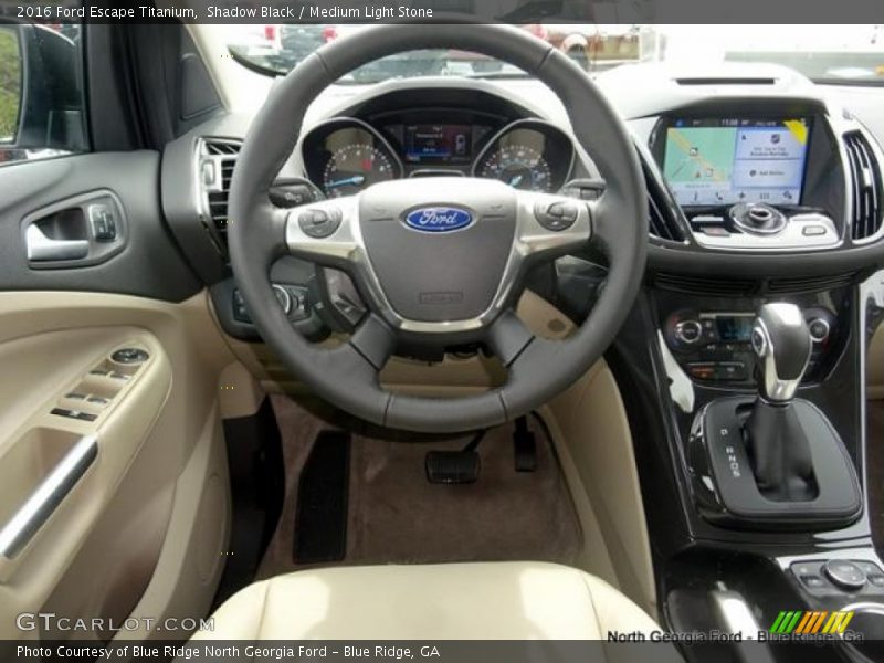 Shadow Black / Medium Light Stone 2016 Ford Escape Titanium