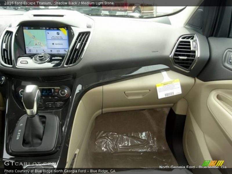 Shadow Black / Medium Light Stone 2016 Ford Escape Titanium