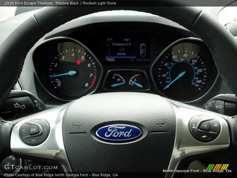 Shadow Black / Medium Light Stone 2016 Ford Escape Titanium