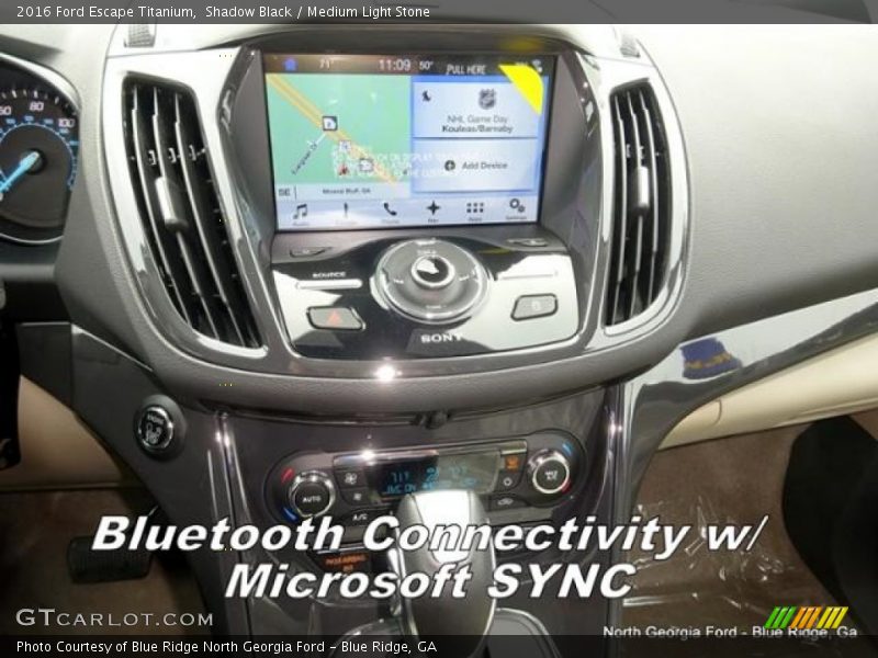 Shadow Black / Medium Light Stone 2016 Ford Escape Titanium