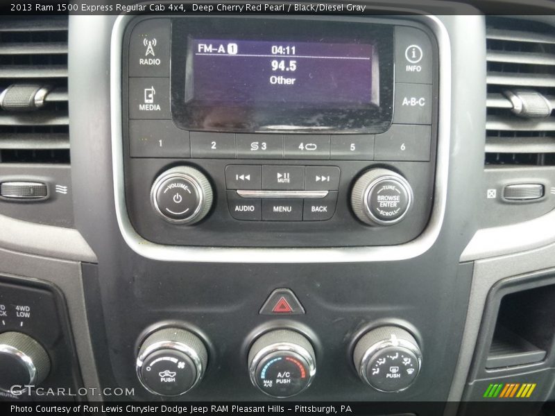 Deep Cherry Red Pearl / Black/Diesel Gray 2013 Ram 1500 Express Regular Cab 4x4