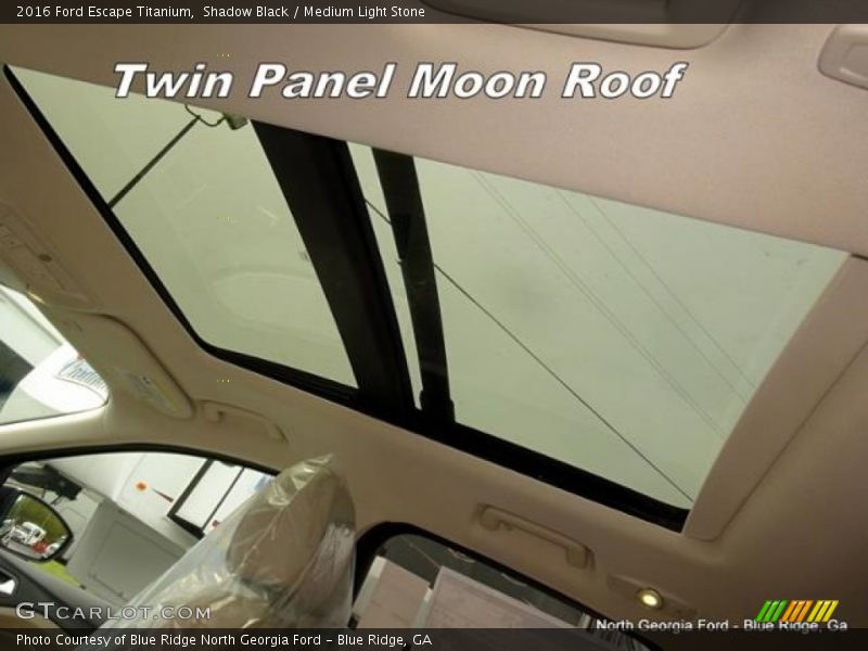 Shadow Black / Medium Light Stone 2016 Ford Escape Titanium