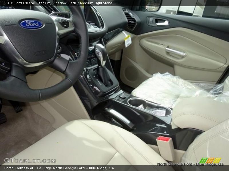 Shadow Black / Medium Light Stone 2016 Ford Escape Titanium