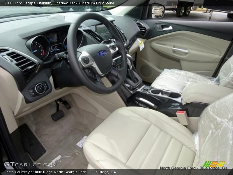 Shadow Black / Medium Light Stone 2016 Ford Escape Titanium