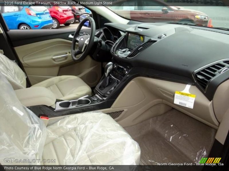 Shadow Black / Medium Light Stone 2016 Ford Escape Titanium