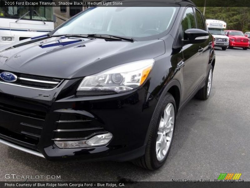 Shadow Black / Medium Light Stone 2016 Ford Escape Titanium