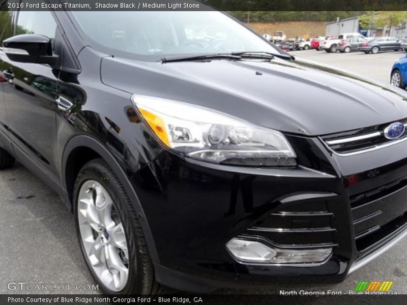 Shadow Black / Medium Light Stone 2016 Ford Escape Titanium