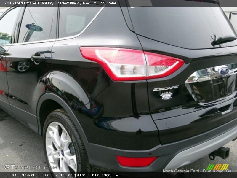 Shadow Black / Medium Light Stone 2016 Ford Escape Titanium