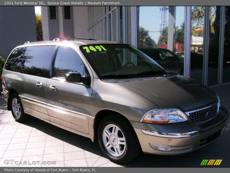 Spruce Green Metallic / Medium Parchment 2001 Ford Windstar SEL