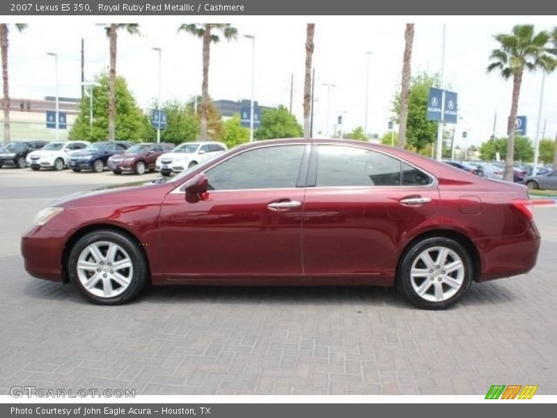 Royal Ruby Red Metallic / Cashmere 2007 Lexus ES 350