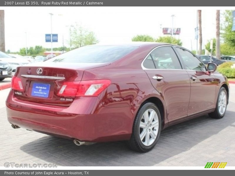 Royal Ruby Red Metallic / Cashmere 2007 Lexus ES 350