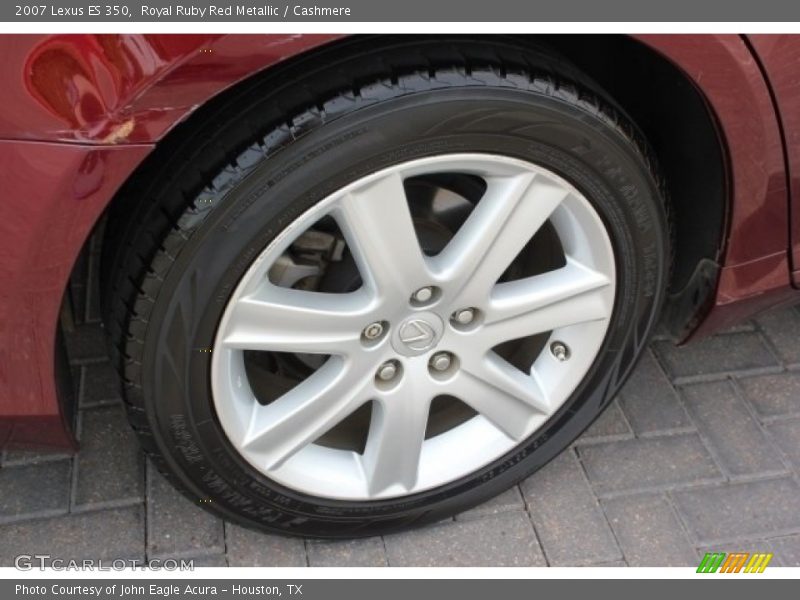 Royal Ruby Red Metallic / Cashmere 2007 Lexus ES 350