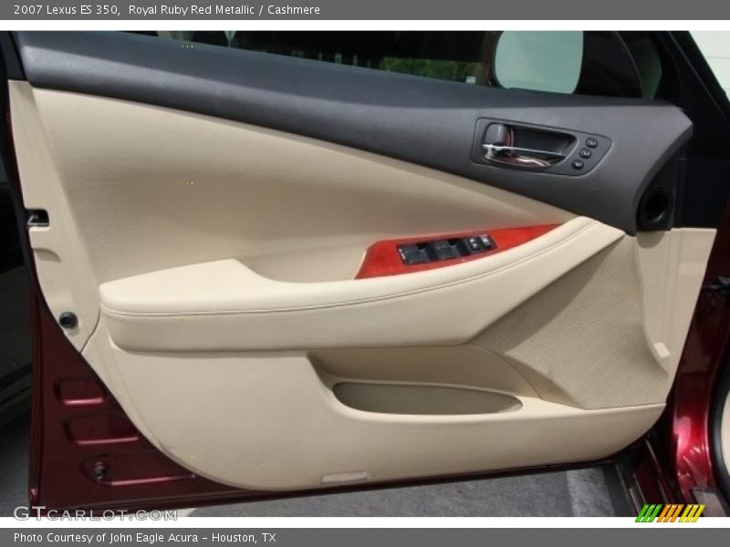 Royal Ruby Red Metallic / Cashmere 2007 Lexus ES 350