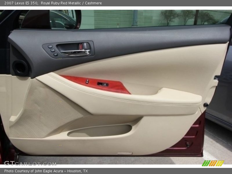 Royal Ruby Red Metallic / Cashmere 2007 Lexus ES 350
