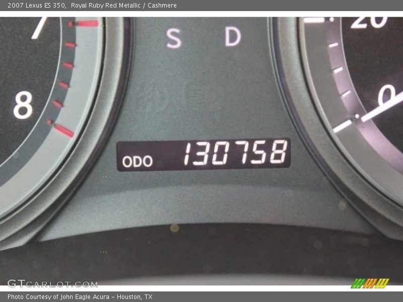 Royal Ruby Red Metallic / Cashmere 2007 Lexus ES 350