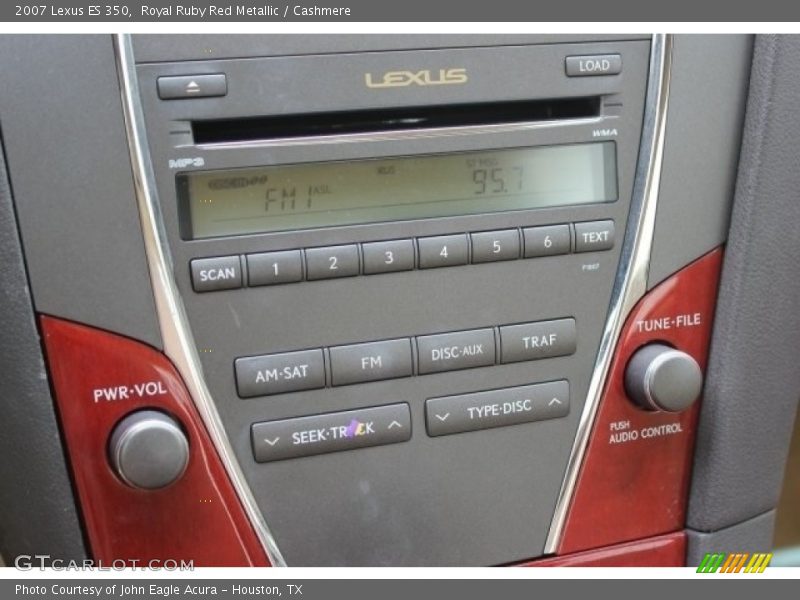 Royal Ruby Red Metallic / Cashmere 2007 Lexus ES 350