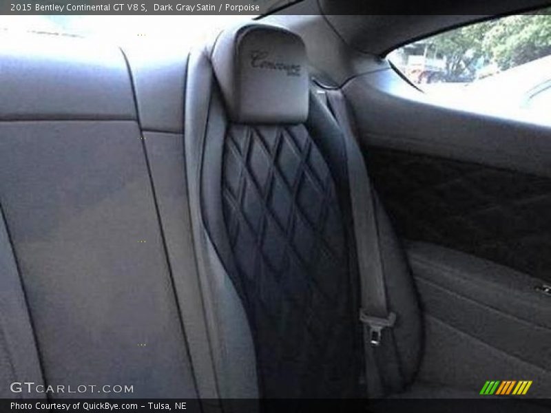 Dark Gray Satin / Porpoise 2015 Bentley Continental GT V8 S