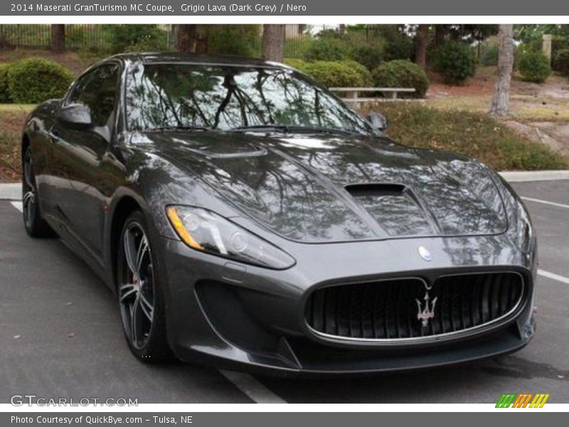 Grigio Lava (Dark Grey) / Nero 2014 Maserati GranTurismo MC Coupe