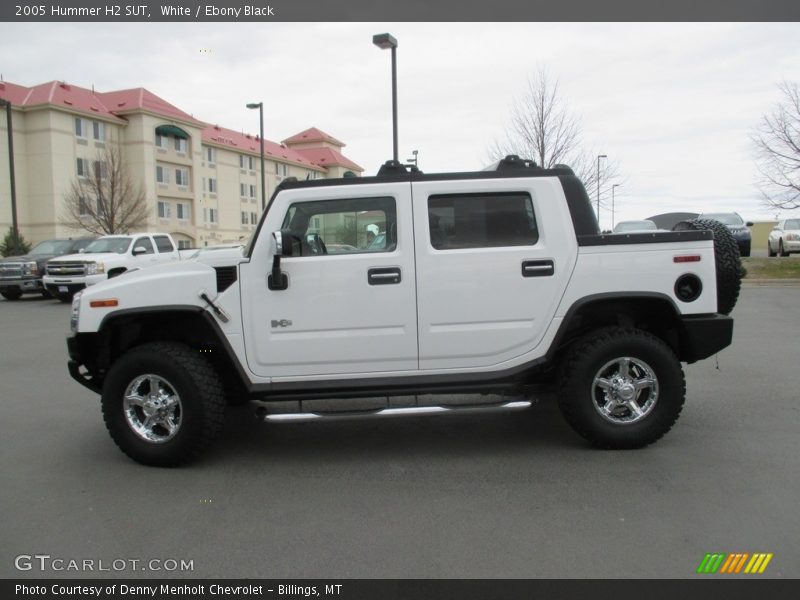 White / Ebony Black 2005 Hummer H2 SUT