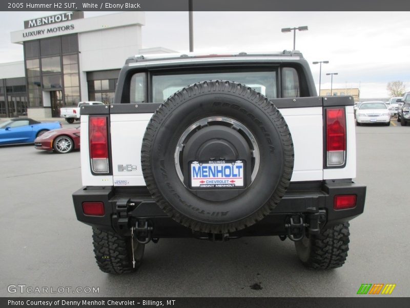 White / Ebony Black 2005 Hummer H2 SUT