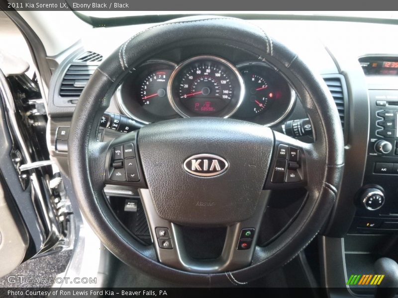 Ebony Black / Black 2011 Kia Sorento LX