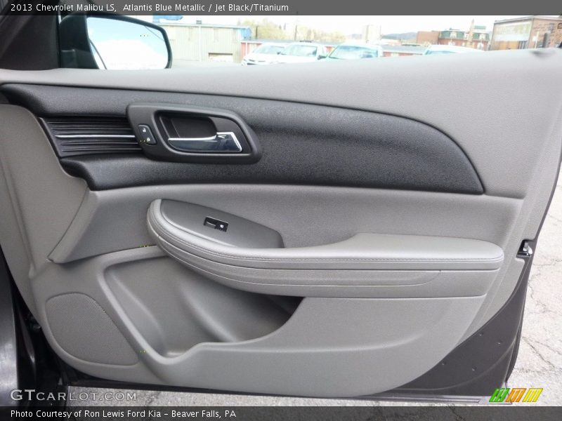 Atlantis Blue Metallic / Jet Black/Titanium 2013 Chevrolet Malibu LS