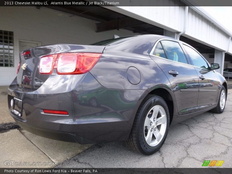 Atlantis Blue Metallic / Jet Black/Titanium 2013 Chevrolet Malibu LS