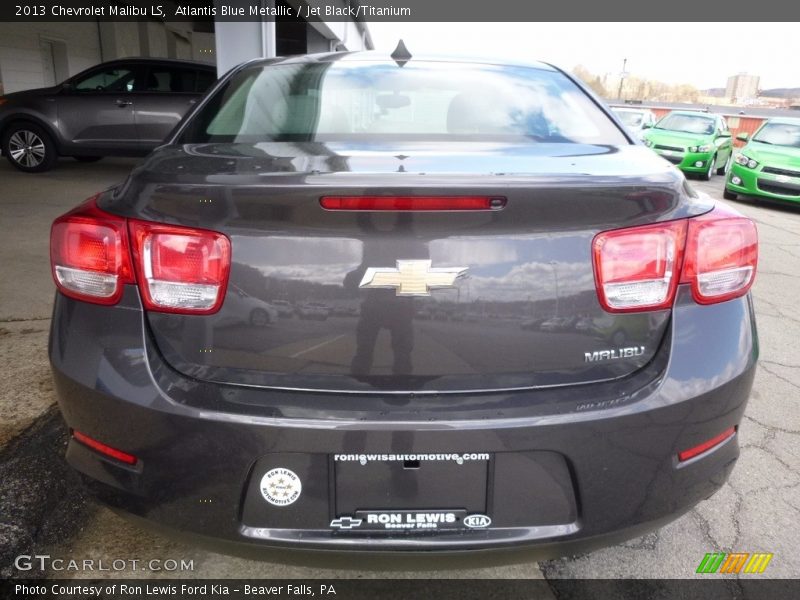 Atlantis Blue Metallic / Jet Black/Titanium 2013 Chevrolet Malibu LS