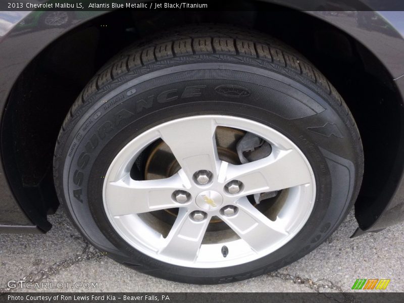Atlantis Blue Metallic / Jet Black/Titanium 2013 Chevrolet Malibu LS