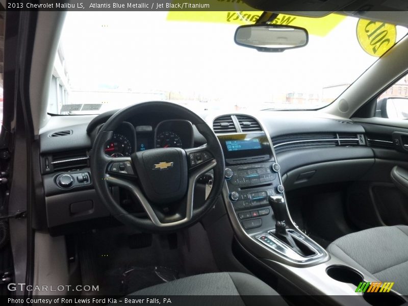 Atlantis Blue Metallic / Jet Black/Titanium 2013 Chevrolet Malibu LS