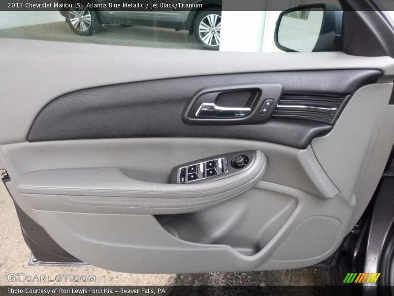 Atlantis Blue Metallic / Jet Black/Titanium 2013 Chevrolet Malibu LS