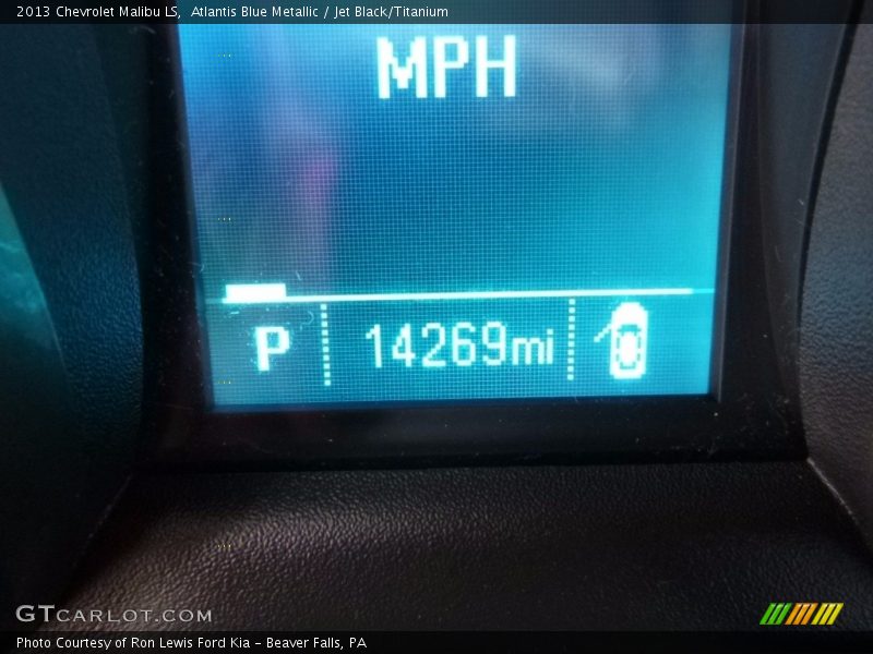 Atlantis Blue Metallic / Jet Black/Titanium 2013 Chevrolet Malibu LS