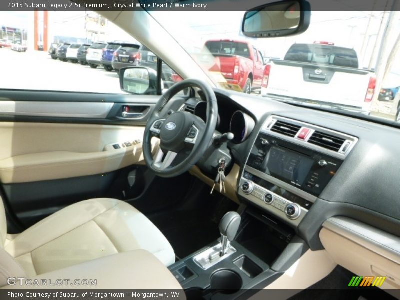 Crystal White Pearl / Warm Ivory 2015 Subaru Legacy 2.5i Premium