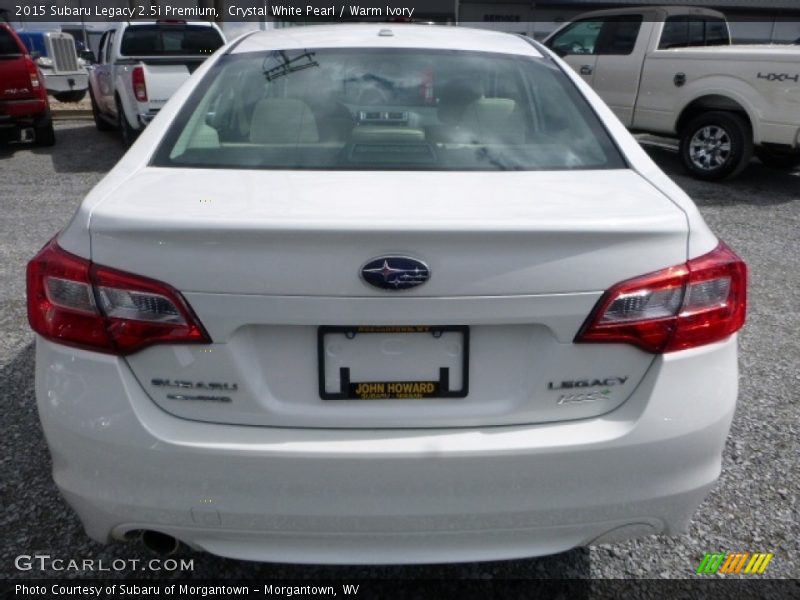 Crystal White Pearl / Warm Ivory 2015 Subaru Legacy 2.5i Premium