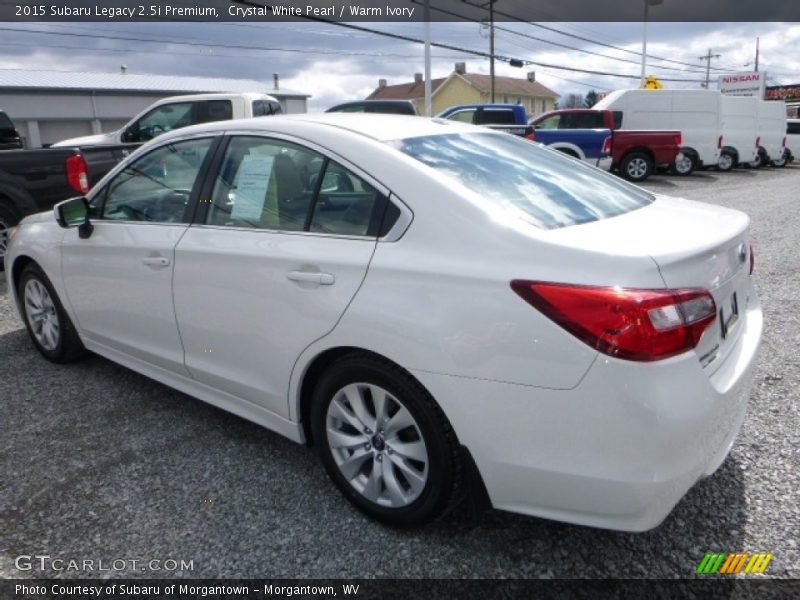 Crystal White Pearl / Warm Ivory 2015 Subaru Legacy 2.5i Premium
